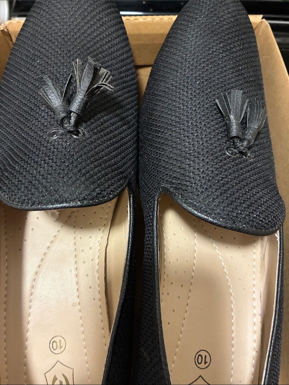 Black Tassel Slip-On Loafers for Men’s